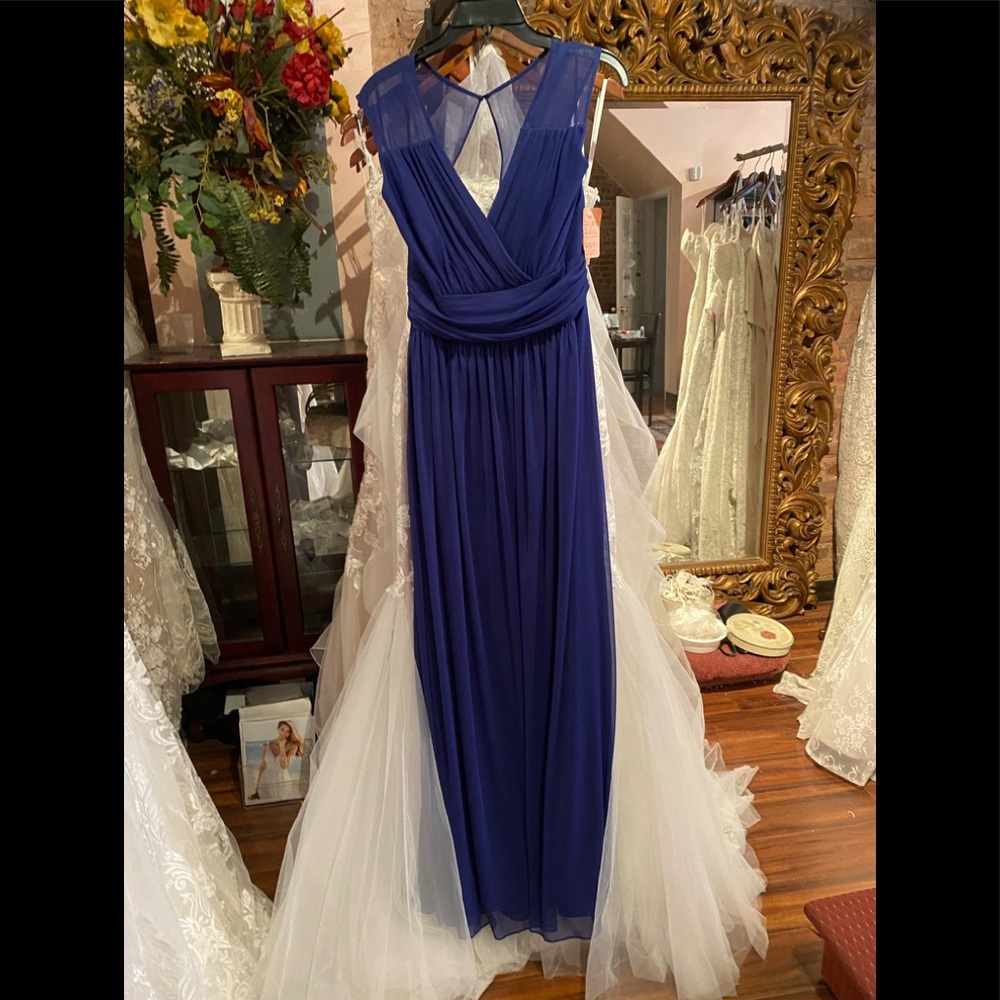 Alfred Sung. Style #D693. Electric Blue. Sz.14